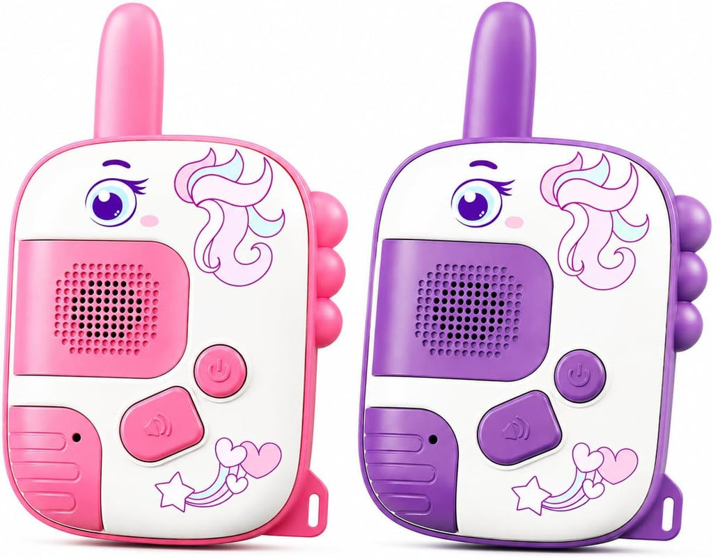 Kids Walkie Talkies for Girls Ages 3-8, Unicorn Long Range Walkie Talkie