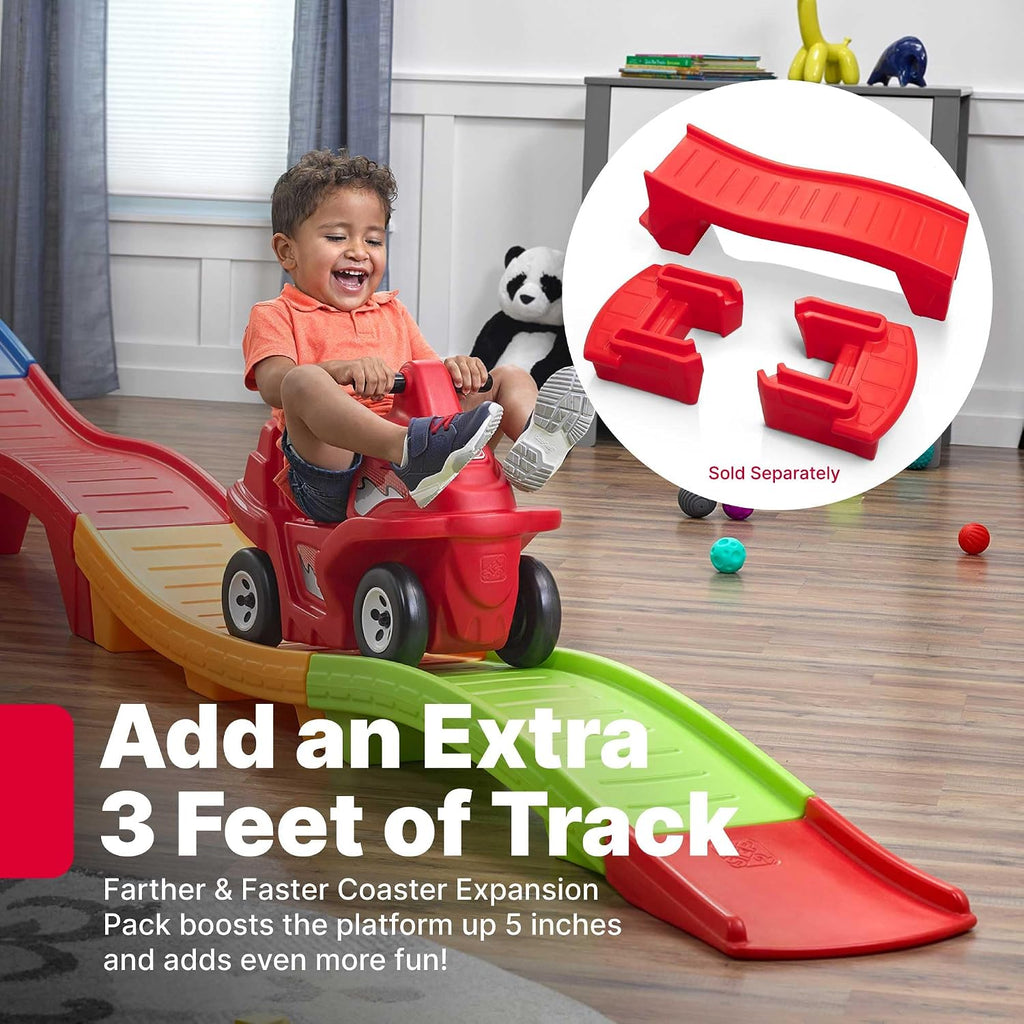 Step2 Up & Down Rapid Ride & Hide Roller Coaster Toy for Kids, 9 Ft Track