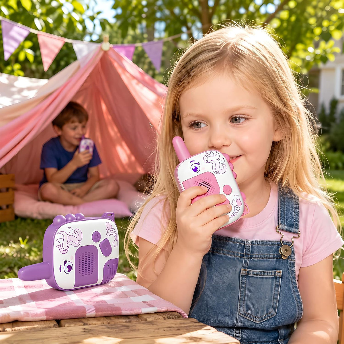 Kids Walkie Talkies for Girls Ages 3-8, Unicorn Long Range Walkie Talkie